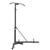 2 in 1 Punching Bag Stand, Steel Heavy Duty Workout Equipment, Adjustable Height Boxing Punching Bag Stand with Pull Up Bar, Freestanding Sandbag Rack