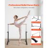 Ballet Barre, 4 Ft Barre Bar for Home, Freestanding Portable Ballet Stretching Dance Bars, Height Adjustable Anti-Wobble Fitness Gym Studio Equipment
