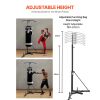 2 in 1 Punching Bag Stand, Steel Heavy Duty Workout Equipment, Adjustable Height Boxing Punching Bag Stand with Pull Up Bar, Freestanding Sandbag Rack