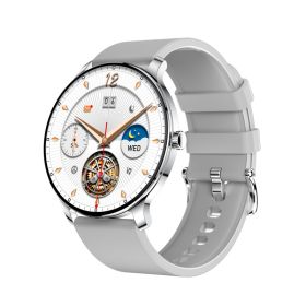 New 1.43-inch AMOLED Screen Disc Ultra Thin Smart Watch Fitness Tracker (Option: Grey strap)