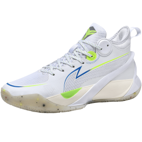 New couple basketball shoes men's sports shoes women's breathable cushioning non-slip wear-resistant gym training sports shoes (Color: White, size: 43)