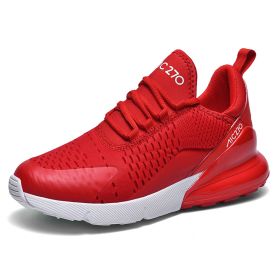Men's and women's fashion trends all match sports shoes Fashion shoes casual breathable casual shoes men's fashion shoes (Color: Red, size: 42)