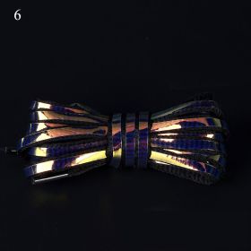 120/140/160cm Holographic Reflective Shoelace Rope Women Men Glowing In Dark Shoe Laces For Sneakers Sport Shoes Rope Bootlaces (Color: A6, Length: 120cm)