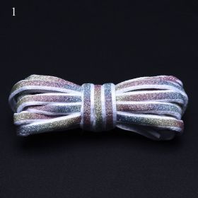 120/140/160cm Holographic Reflective Shoelace Rope Women Men Glowing In Dark Shoe Laces For Sneakers Sport Shoes Rope Bootlaces (Color: A1, Length: 120cm)