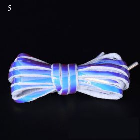 120/140/160cm Holographic Reflective Shoelace Rope Women Men Glowing In Dark Shoe Laces For Sneakers Sport Shoes Rope Bootlaces (Color: A5, Length: 120cm)