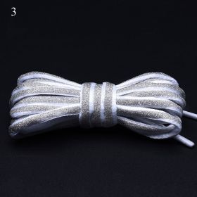120/140/160cm Holographic Reflective Shoelace Rope Women Men Glowing In Dark Shoe Laces For Sneakers Sport Shoes Rope Bootlaces (Color: A3, Length: 120cm)
