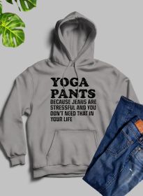Yoga Pants Hoodie (Color: Athletic Heather, size: XXX-Large)