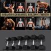 HDRS Rubber Coated Dumbbell with Contoured Chrome Handle