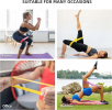 Trainings-WiderstandsbÃ¤nder (Schlaufen-Set) â€“ Fitness, Yoga, Po- und Beintraining