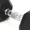 HDRS Rubber Coated Dumbbell with Contoured Chrome Handle